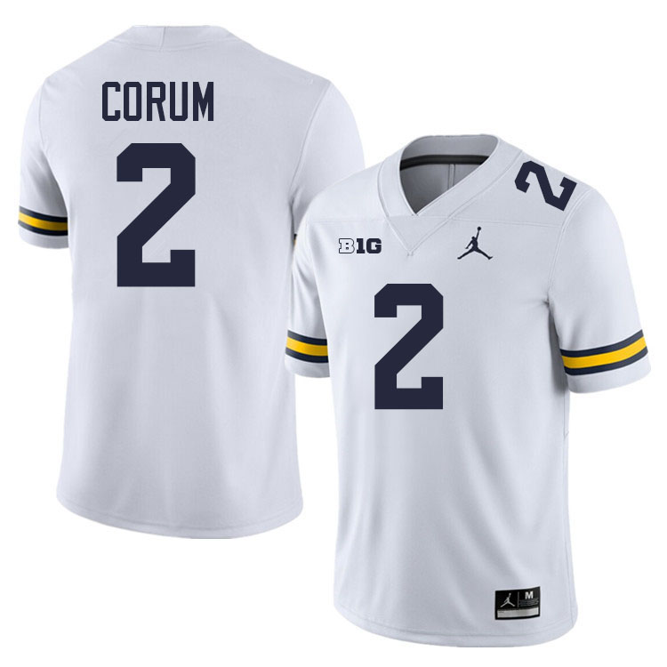 Blake Corum Michigan Jersey,Michigan Wolverines #2 Blake Corum Jersey Youth-White